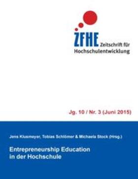 Klusmeyer / Schlömer / Stock |  Entrepreneurship Education in der Hochschule | Buch |  Sack Fachmedien