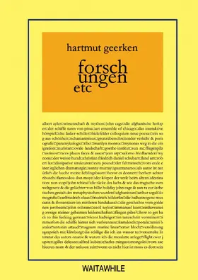 Geerken |  forschungen etc | eBook | Sack Fachmedien