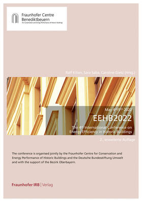 Kilian / Saba / Gietz |  EEHB 2022. The 4th International Conference on Energy Efficiency in Historic Buildings | Buch |  Sack Fachmedien