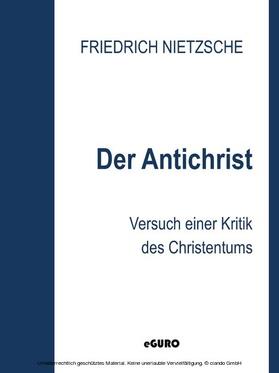 Nietzsche / Verlag |  Der Antichrist | eBook | Sack Fachmedien
