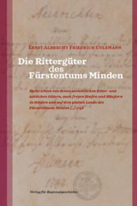 Culemann / Schröder |  Culemann, E: Rittergüter des Fürstentums Minden | Buch |  Sack Fachmedien