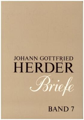 Hahn |  Johann Gottfried Herder. Briefe. | Buch |  Sack Fachmedien