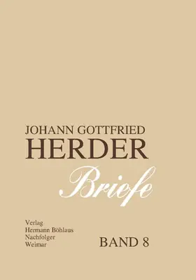 Hahn |  Johann Gottfried Herder. Briefe. | Buch |  Sack Fachmedien