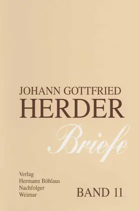  Johann Gottfried Herder. Briefe. | Buch |  Sack Fachmedien