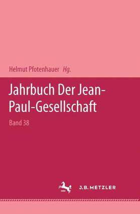 Loparo / Pfotenhauer |  Jahrbuch der Jean Paul Gesellschaft 2003 | Buch |  Sack Fachmedien