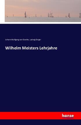 Goethe / Geiger |  Wilhelm Meisters Lehrjahre | Buch |  Sack Fachmedien