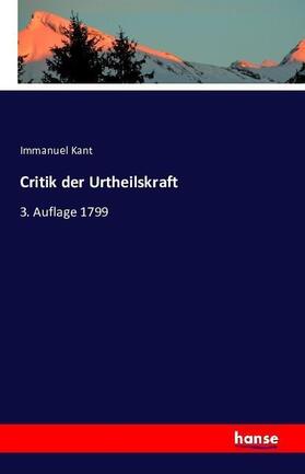 Kant |  Critik der Urtheilskraft | Buch |  Sack Fachmedien