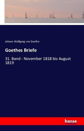 Goethe |  Goethes Briefe | Buch |  Sack Fachmedien