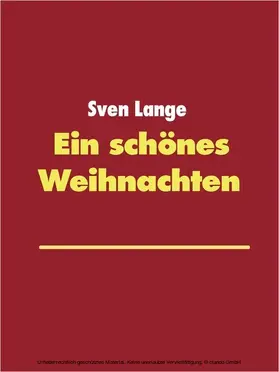 Lange |  Ein schönes Weihnachten | eBook | Sack Fachmedien