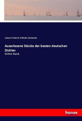 Zachariae |  Auserlesene Stücke der besten deutschen Dichter | Buch |  Sack Fachmedien