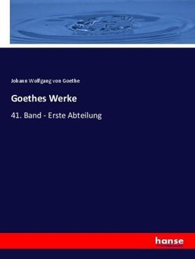 Goethe |  Goethes Werke | Buch |  Sack Fachmedien