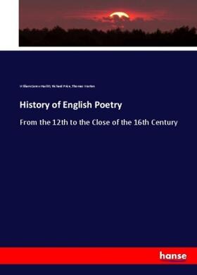 Hazlitt / Price / Warton |  History of English Poetry | Buch |  Sack Fachmedien