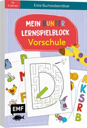  Mein bunter Lernspielblock - Vorschule: Erste Buchstabenrätsel | Buch |  Sack Fachmedien