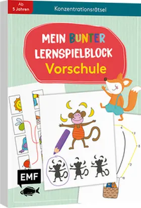  Mein bunter Lernspielblock - Vorschule: Konzentrationsrätsel | Buch |  Sack Fachmedien