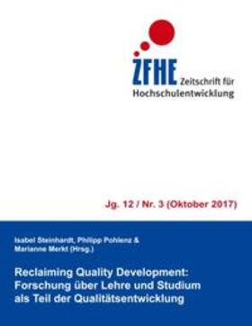 Steinhardt / Pohlenz / Merkt |  Reclaiming Quality Development: | Buch |  Sack Fachmedien