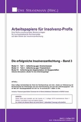 Strandmann | Die erfolgreiche Insolvenzanfechtung - Band 3 | E-Book | sack.de