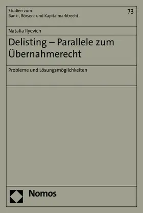 Ilyevich |  Delisting - Parallele zum Übernahmerecht | eBook | Sack Fachmedien