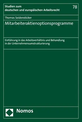 Seidensticker |  Mitarbeiteraktienoptionsprogramme | eBook | Sack Fachmedien