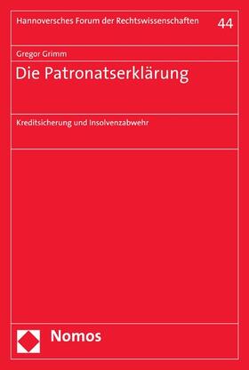 Grimm | Die Patronatserklärung | E-Book | sack.de