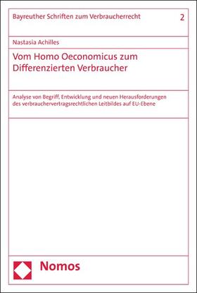 Achilles |  Vom Homo Oeconomicus zum Differenzierten Verbraucher | eBook | Sack Fachmedien