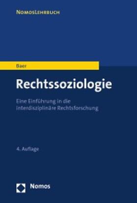 Baer | Rechtssoziologie | E-Book | sack.de