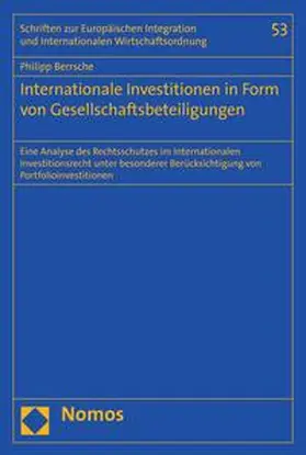 Berrsche |  Internationale Investitionen in Form von Gesellschaftsbeteiligungen | eBook | Sack Fachmedien