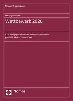 Monopolkommission |  Hauptgutachten. Wettbewerb 2020 | eBook | Sack Fachmedien