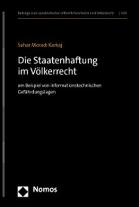 Moradi Karkaj | Die Staatenhaftung im Völkerrecht | E-Book | sack.de