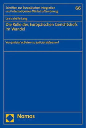 Lang |  Die Rolle des Europäischen Gerichtshofs im Wandel | eBook | Sack Fachmedien