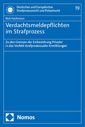 Hachmann | Verdachtsmeldepflichten im Strafprozess | E-Book | sack.de