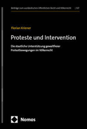 Kriener |  Proteste und Intervention | eBook | Sack Fachmedien