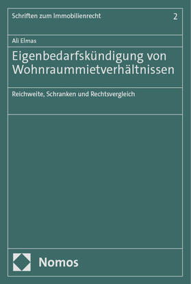 Elmas |  Eigenbedarfskündigung von Wohnraummietverhältnissen | eBook | Sack Fachmedien