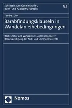 Kühn |  Barabfindungsklauseln in Wandelanleihebedingungen | eBook | Sack Fachmedien