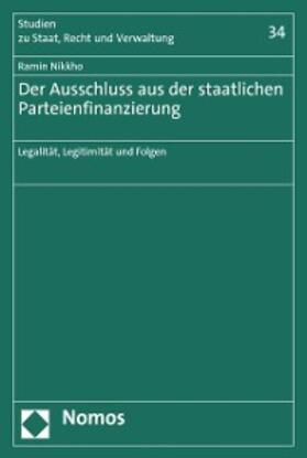 Nikkho | Der Ausschluss aus der staatlichen Parteienfinanzierung | E-Book | sack.de