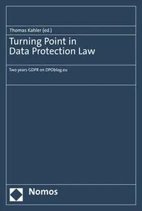 Kahler |  Turning Point in Data Protection Law | eBook | Sack Fachmedien