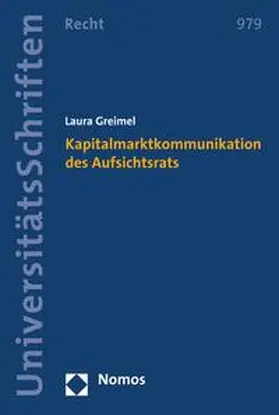 Greimel |  Kapitalmarktkommunikation des Aufsichtsrats | eBook | Sack Fachmedien