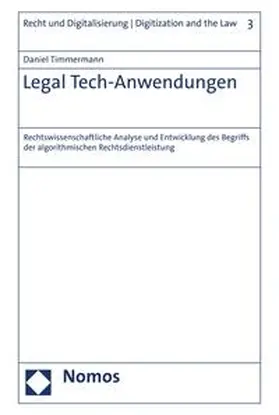 Timmermann |  Legal Tech-Anwendungen | eBook | Sack Fachmedien