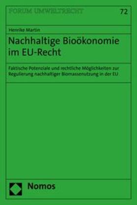 Martin |  Nachhaltige Bioökonomie im EU-Recht | eBook | Sack Fachmedien