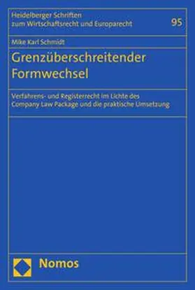 Schmidt |  Grenzüberschreitender Formwechsel | eBook | Sack Fachmedien