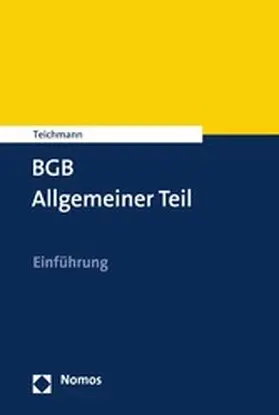 Teichmann | BGB Allgemeiner Teil | E-Book | sack.de