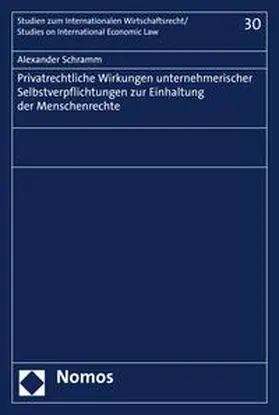 Schramm | Privatrechtliche Wirkungen unternehmerischer Selbstverpflichtungen zur Einhaltung der Menschenrechte | E-Book | sack.de