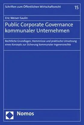 Weiser-Saulin | Public Corporate Governance kommunaler Unternehmen | E-Book | sack.de