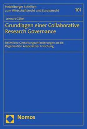 Göbel |  Grundlagen einer Collaborative Research Governance | eBook | Sack Fachmedien