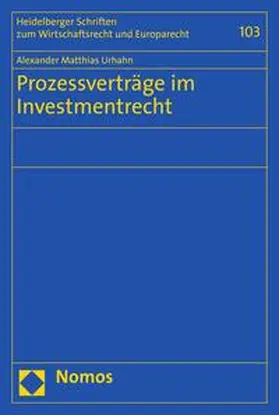 Urhahn | Prozessverträge im Investmentrecht | E-Book | sack.de