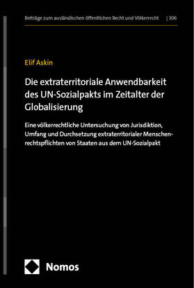 Askin | Die extraterritoriale Anwendbarkeit des UN-Sozialpakts im Zeitalter der Globalisierung | E-Book | sack.de