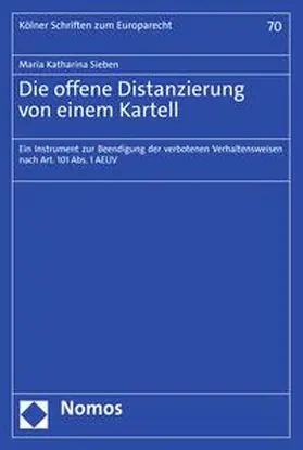 Sieben |  Die offene Distanzierung von einem Kartell | eBook | Sack Fachmedien