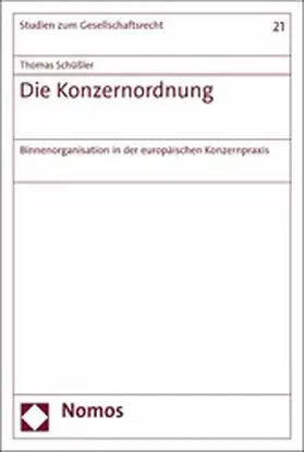 Schüßler | Die Konzernordnung | E-Book | sack.de