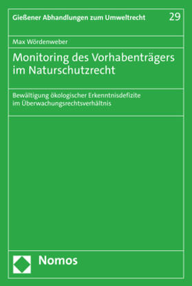 Wördenweber |  Monitoring des Vorhabenträgers im Naturschutzrecht | eBook | Sack Fachmedien