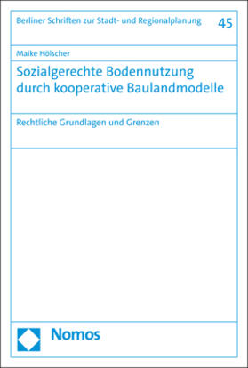 Hölscher |  Sozialgerechte Bodennutzung durch kooperative Baulandmodelle | eBook | Sack Fachmedien