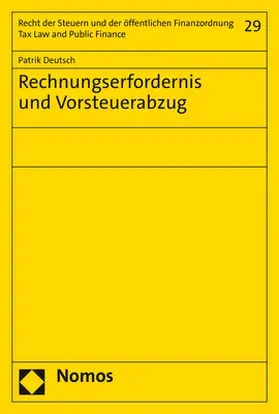 Deutsch |  Rechnungserfordernis und Vorsteuerabzug | eBook | Sack Fachmedien